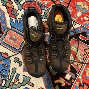 NWT KEEN Detroit XT MID WP steel toe. Men’s size 13EE. Work boots. Brown leather